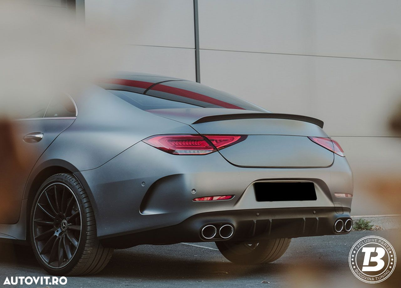 Difuzor Bara Spate cu Ornamente compatibil cu Mercedes CLS C257 CLS53 Design - 16