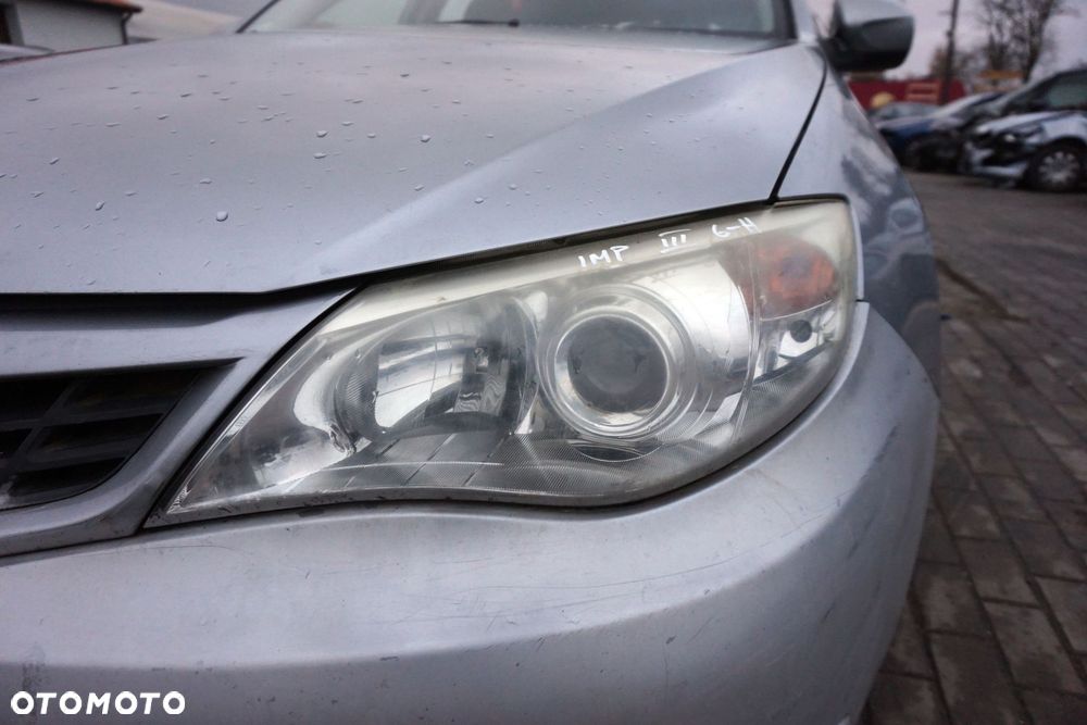 MASKA ZDERZAK BŁOTNIKI LAMPY IMPREZA III GH C6Z  SUBARU 2007-2011 SREBRNY PRZÓD KOMPLETNY - 14