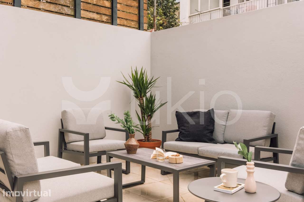 Apartamento T1 com pátio em Campo de Santana - Santa Marta - Grande imagem: 2/22