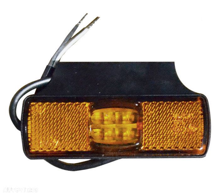 Lampa gabarit auto BestAutoVest 12/24V dreptunghiulara orange cu leduri, 97x30x12mm, 1 buc. - 1