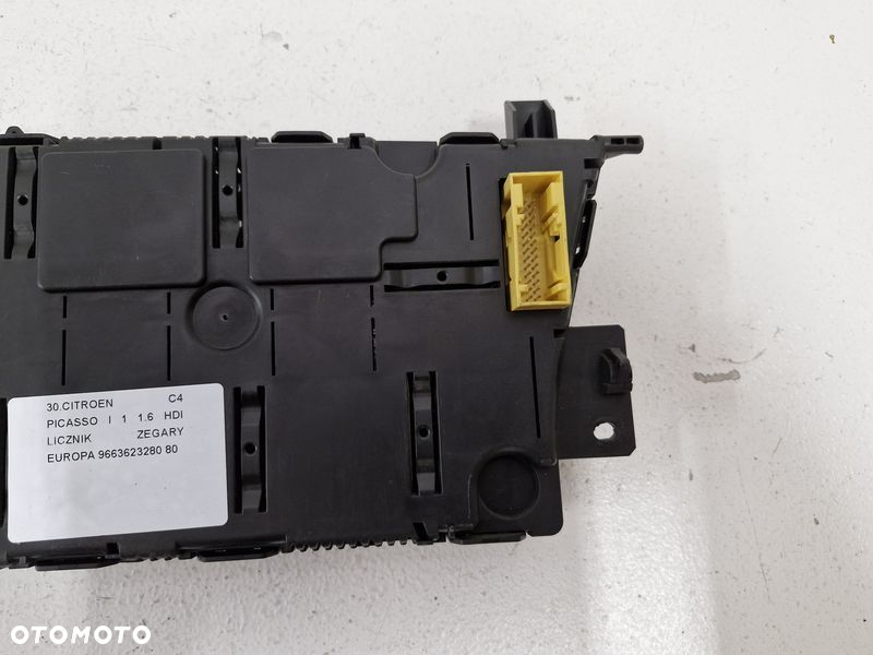 CITROEN C4 PICASSO I 1 1.6 HDI LICZNIK ZEGARY EUROPA 9663623280 - 9
