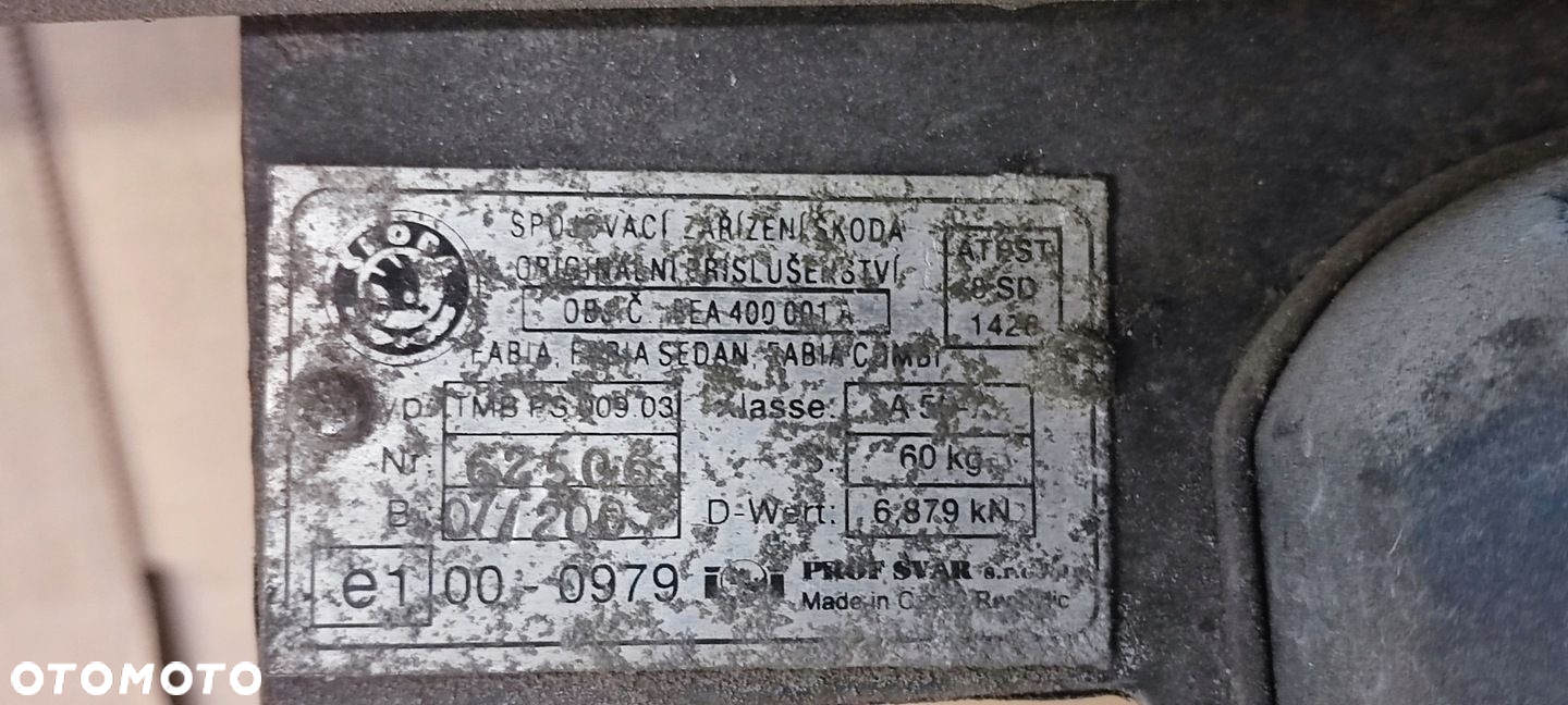 SKODA FABIA I HAK HOLOWNICZY HB KOMBI - 4