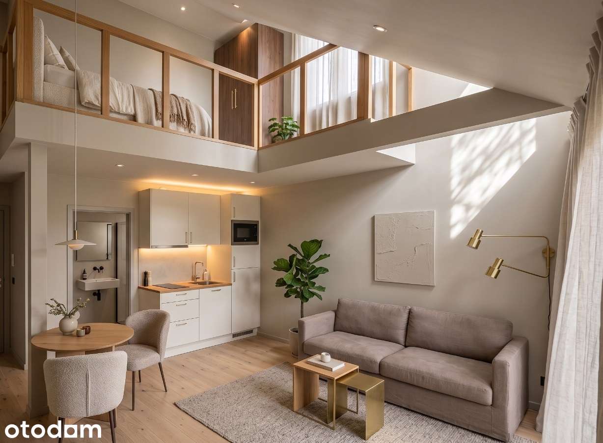 Mieszkanie z antresolą/mikroapartament w centrum 1 min. do przystanku