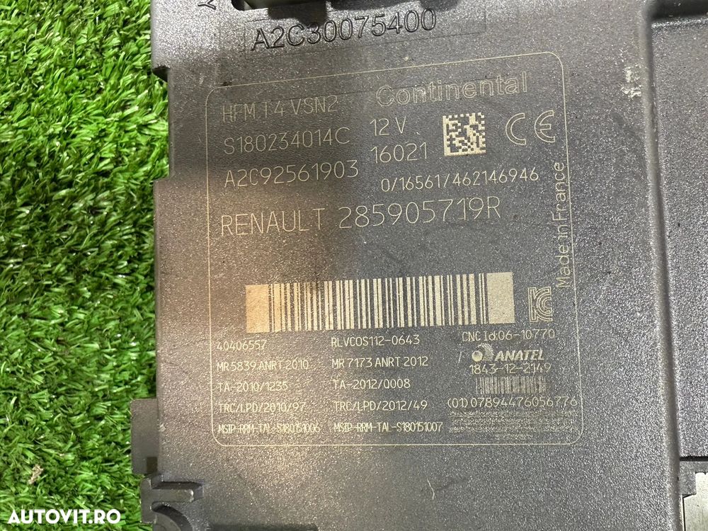 CONTACT SI START RENAULT CLIO 4 1.2 BENZINA 2016 COD OEM A2C30075500 285905719R 2012-2018 - 7