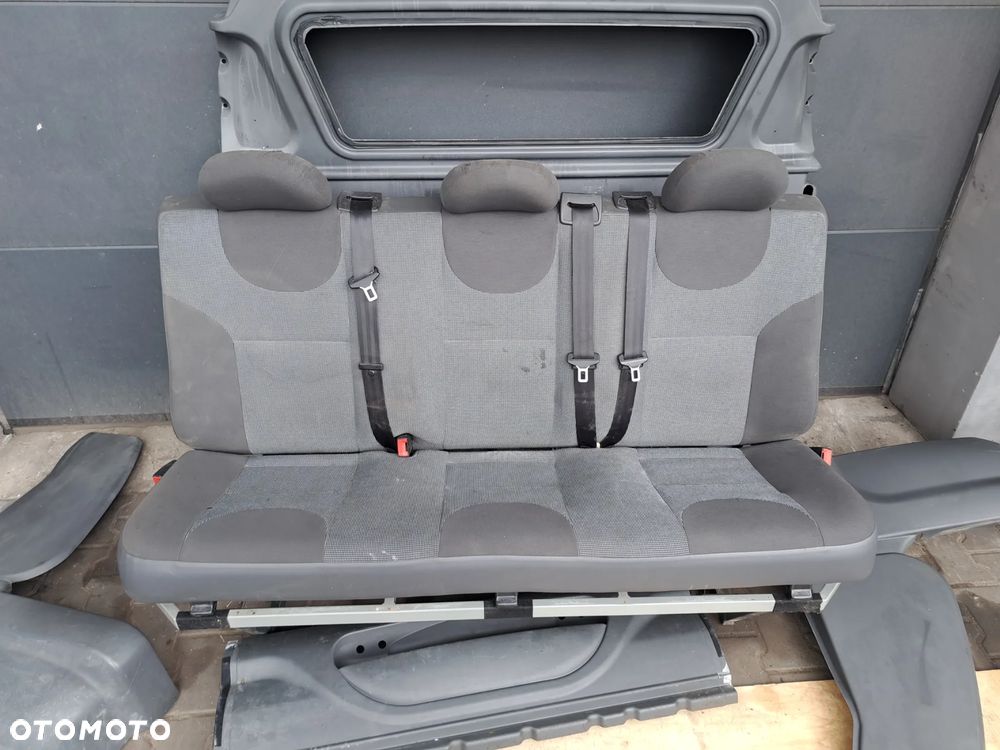 Peugeot Expert II Scudo Fotel kanapa ławka II rząd dubelkabina zabudowa plastiki podłoga mocowania ściana grodziowa - 2