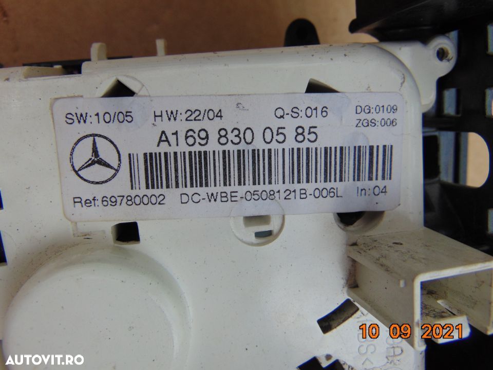 Panou comanda Ac clima Mercedes A Class w169 B Class w245 comenzi ac dezmembrez - 3