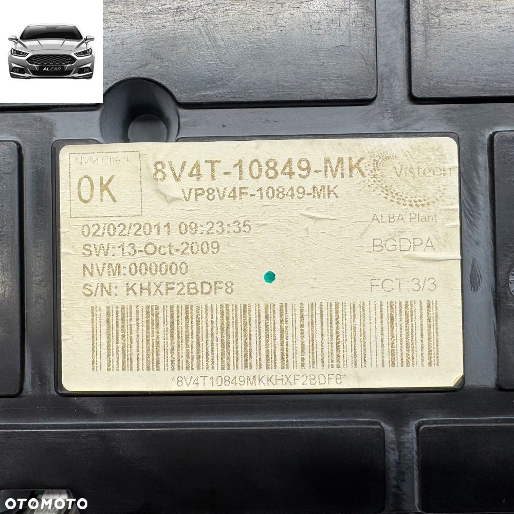 LICZNIK PRĘDKOŚCIOMIERZ DIESEL FORD KUGA MK1 8V4T-10849-MK ANGLIA - 4