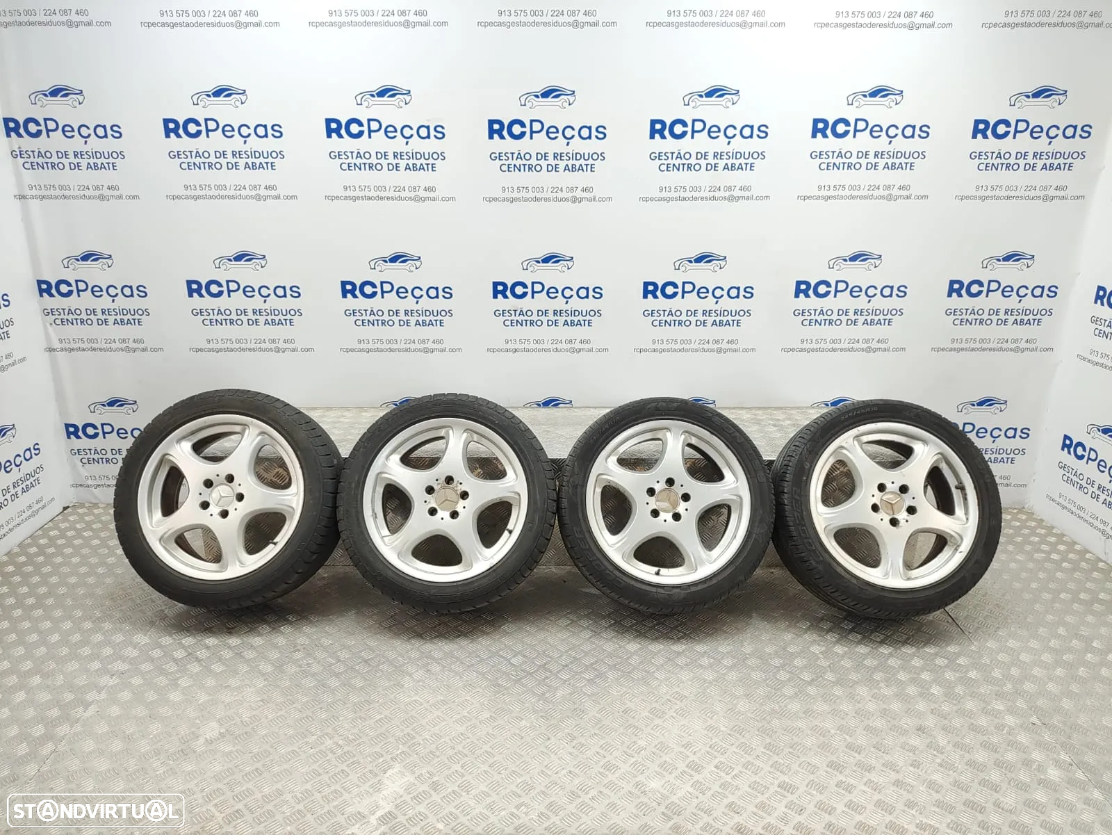 Conjunto Jantes 18 Mercedes Benz Class S W220 8J ET44 5x112 - 2