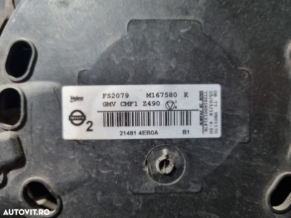 Electroventilator Renault Kadjar 1.5 D 2015 - 2018 110CP Manuala 6 Trepte (1317) Diesel ... - 2