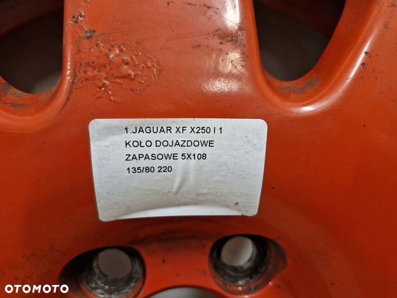 jaguar xf x250 i 1 koło  dojazdowe zapasowe 5x108 135/80 - 7