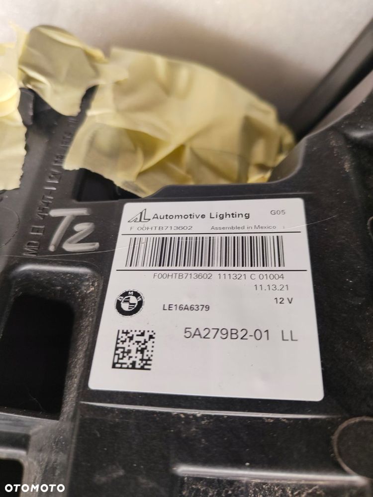 bmw x5 g05 laser ciemny komplet lamp przód 5a279b1, 5a279b2 - 14