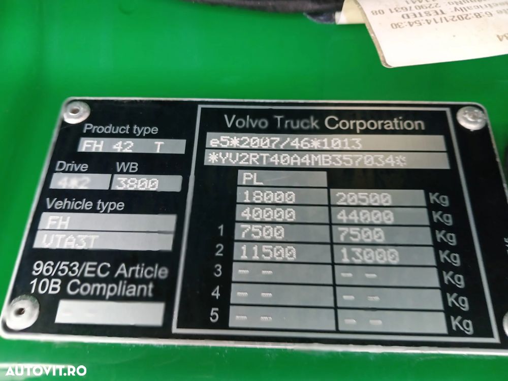 Volvo FH 500 / I-SAVE / RETARDER / AER CONDIȚIONAT PARCARE / ANVELOPE 100% / I-SHFIT / TV / MODEL NOU - 33