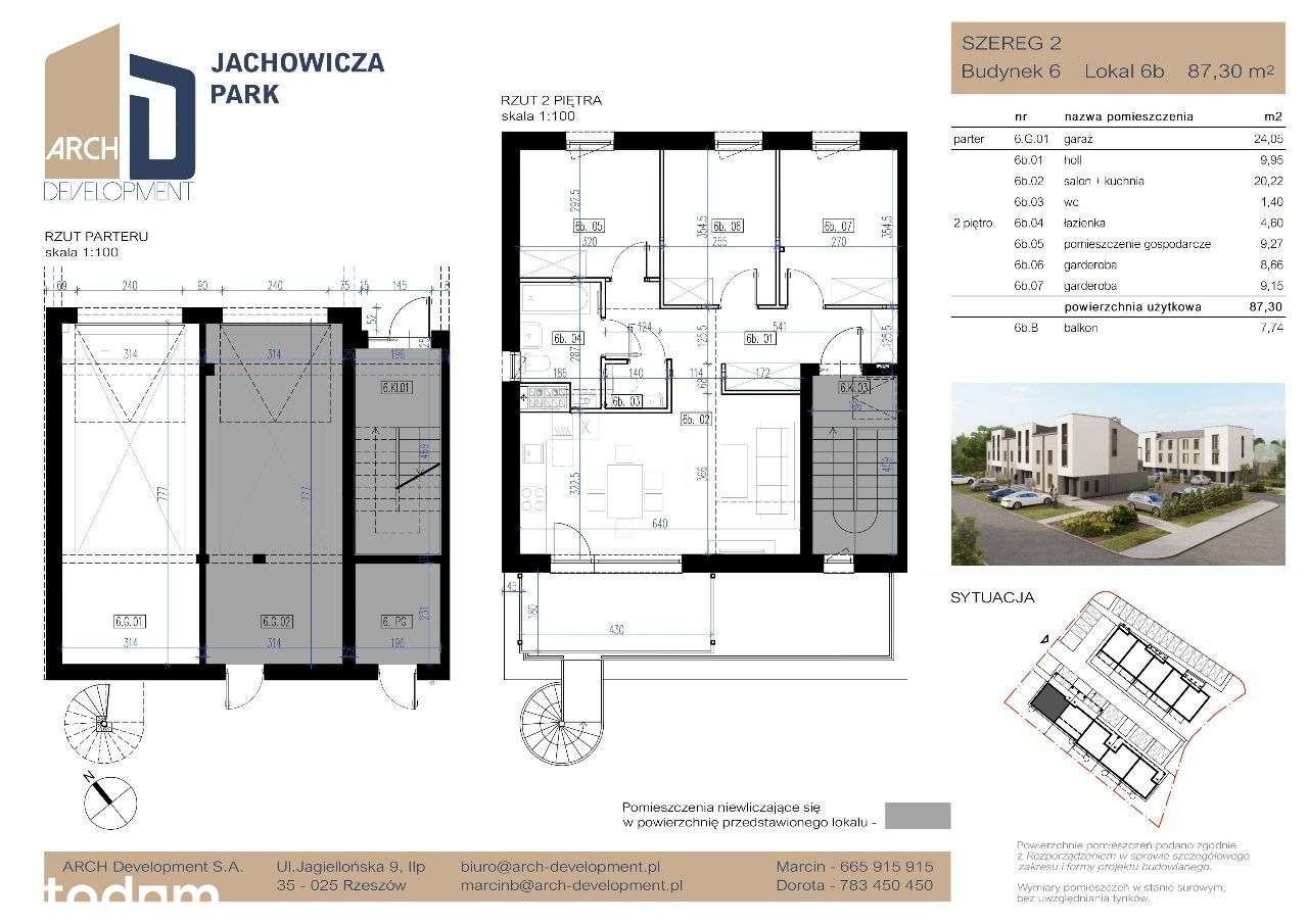 JACHOWICZA PARK Mieszkanie 63,25 m2 - Drabinianka