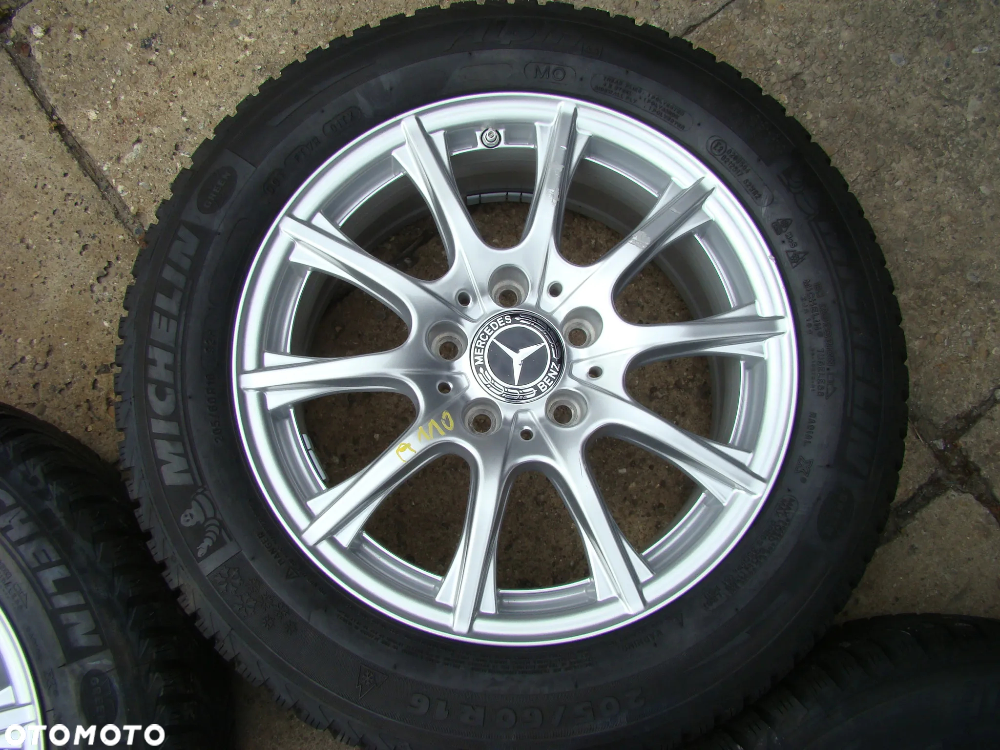a110 5x112 Mercedes W205 W177 W247 CLA W118 6,5jx16 zima 205/60 czujniki - 5