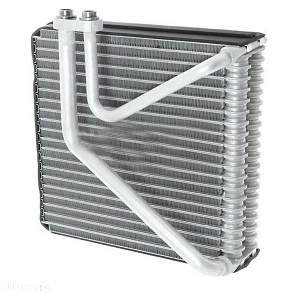 Evaporator aer conditionat Chevrolet Aveo (T250), 2006-2011 motor 1.2, 1.4; 1.5; 1.6; benzina, full aluminiu brazat, 235x224x60 mm, iesire 14, 2 mm, intrare 14, 2 mm, tehnologie cu curgere paralela, - 1