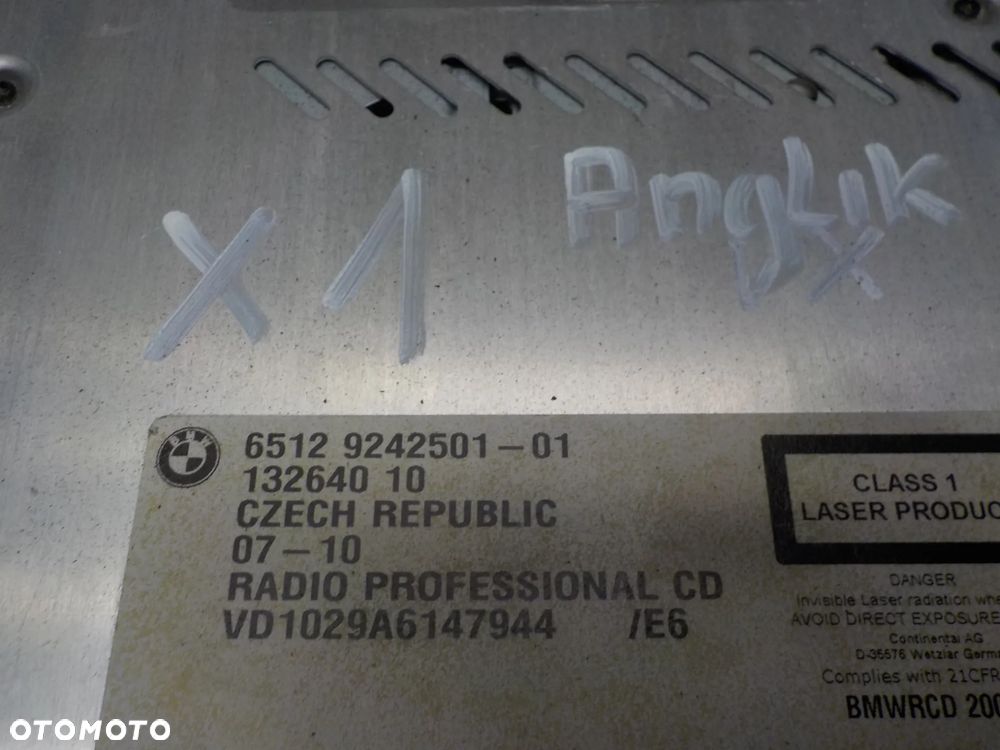 BMW X1 E84 RADIO CD PROFESSIONAL 9242501 - 3