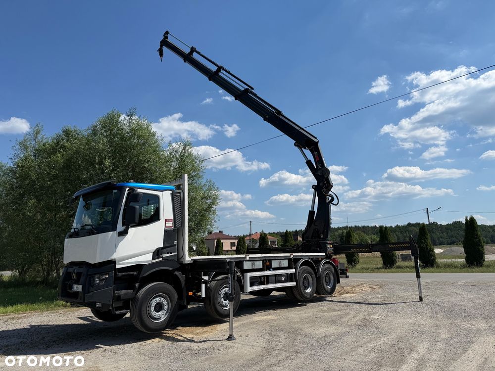Renault C520 / HDS HIAB X-HIPRO 558 EP-4 / STEROWANIE RADIOWE / 8x4 / Z FRANCJI / STAN BDB / / / - 1