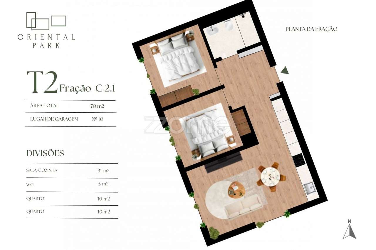 Apartamento T2 C21 Oriental Park - Grande imagem: 5/27