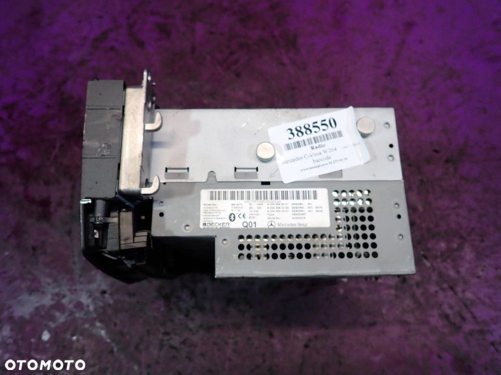 MERCEDES C-KLASA W204 07- RADIO CD NAWIGACJA BLUETOOTH A2049068501 BE9075 - 4