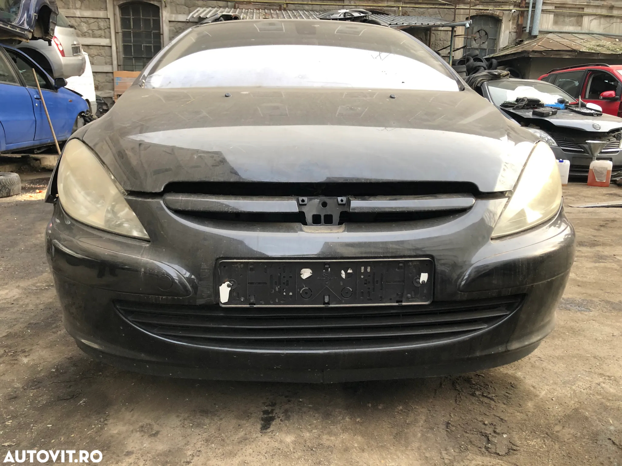 Capota fata motor Peugeot 307 negru non facelift 2004 - 5