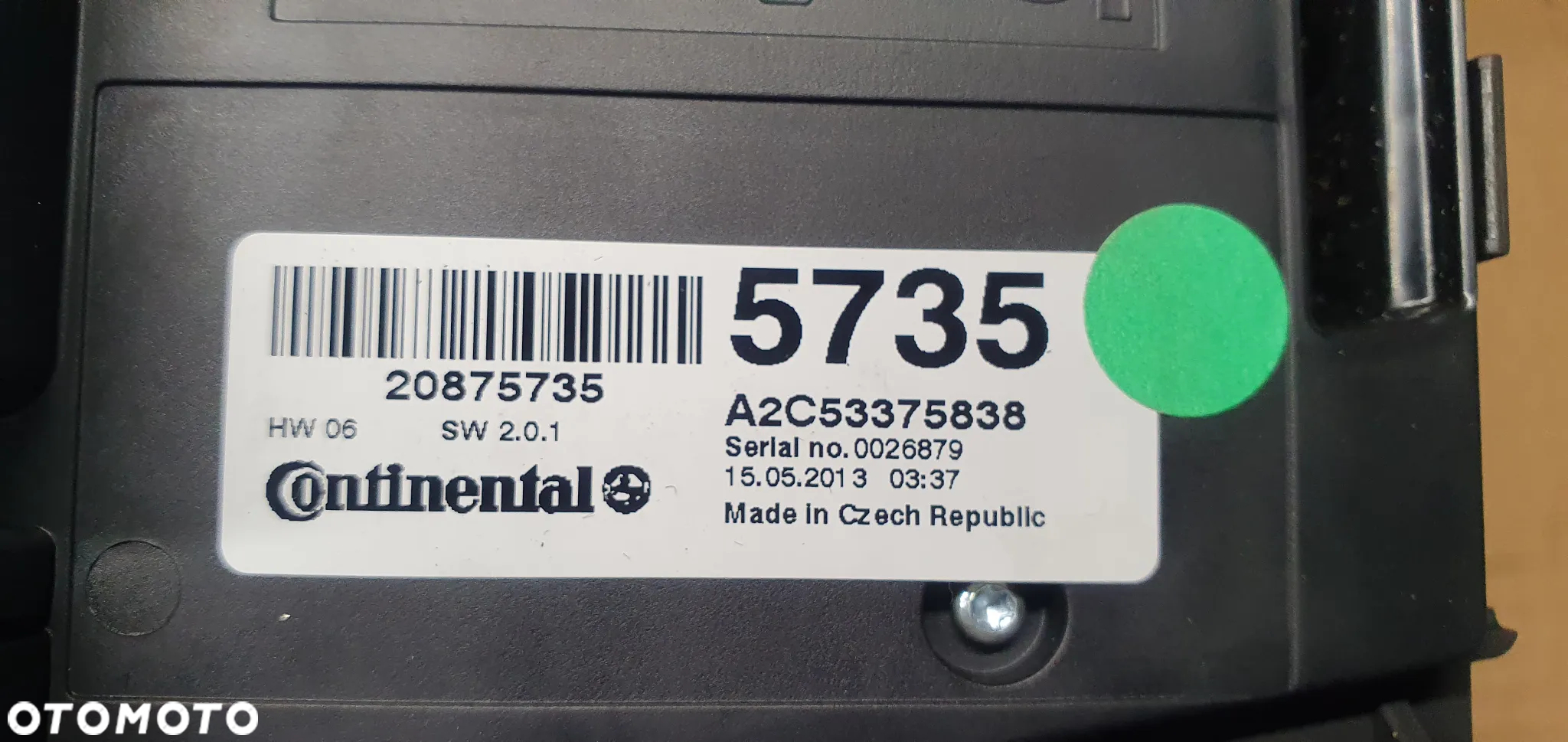 Radio radioodtwarzacz panel radia Opel Zafira C 20875735 - 6