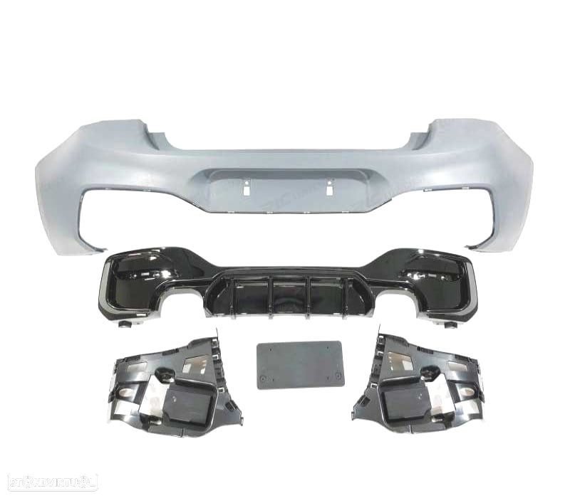 PARA-CHOQUES TRASEIRO BMW F20 F21 15-19 LCI LOOK M PERFORMANCE - 2