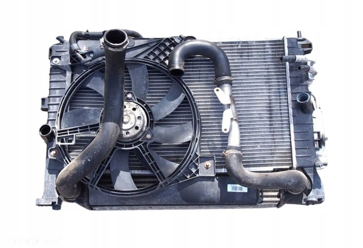 CHŁODNICA WODY KLIMATYZACJI INTERCOOLER WENTYLATORY OPEL MERIVA A 1.3 CDTI - 2