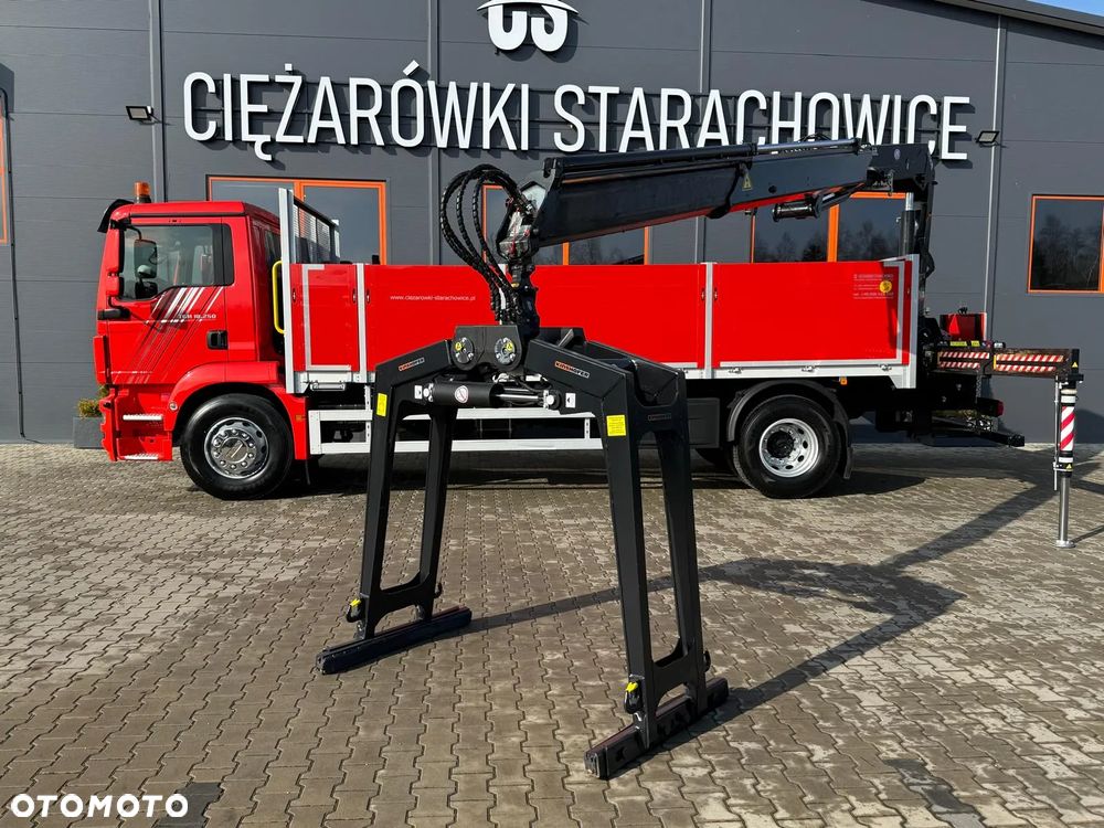 MAN TGM 18.250 // E6 // org. 92000km !!! // 4x2 // manual // skrzynia + HDS HMF z pilotem // TGS TGX TGL budowlanka żuraw dzwig kran crane - 13