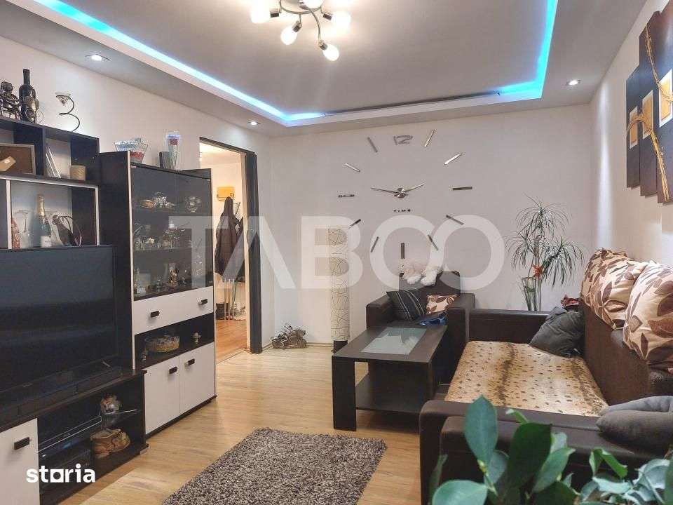 Apartament 55 mpu mobilat utilat 3 camere 2 balcoane pivnita Cisnadie — fotografia 3
