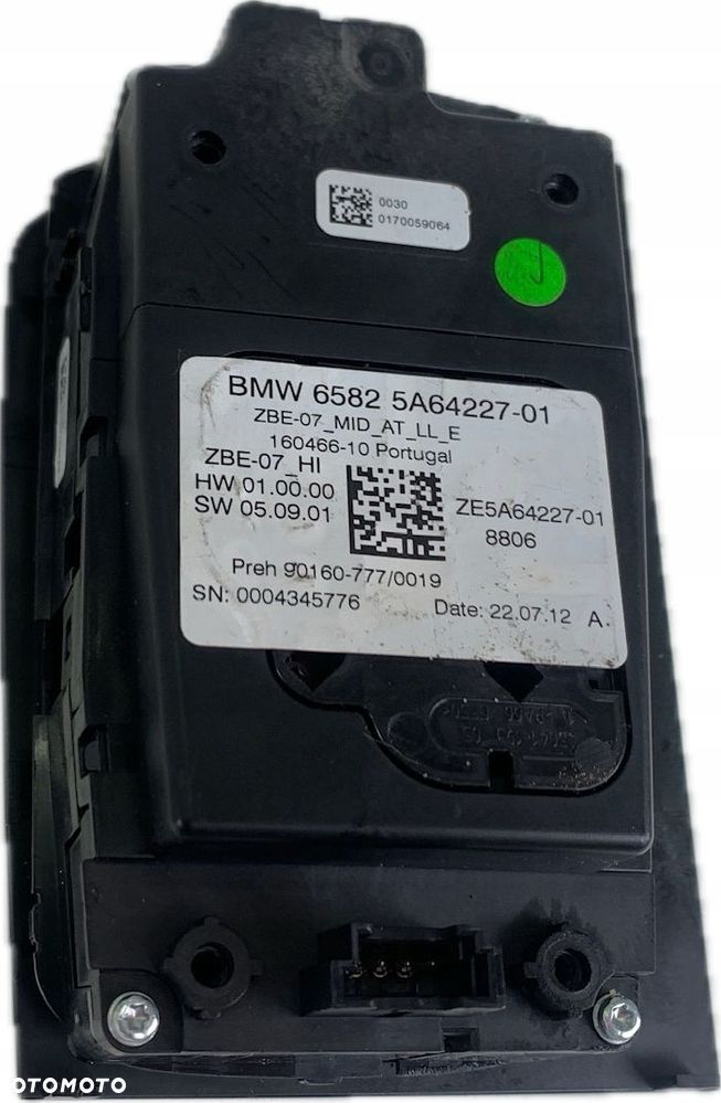 BMW X7 IDRIVE PANEL STEROWANIA KONTROLER 5A64227 22.07.12 - 6