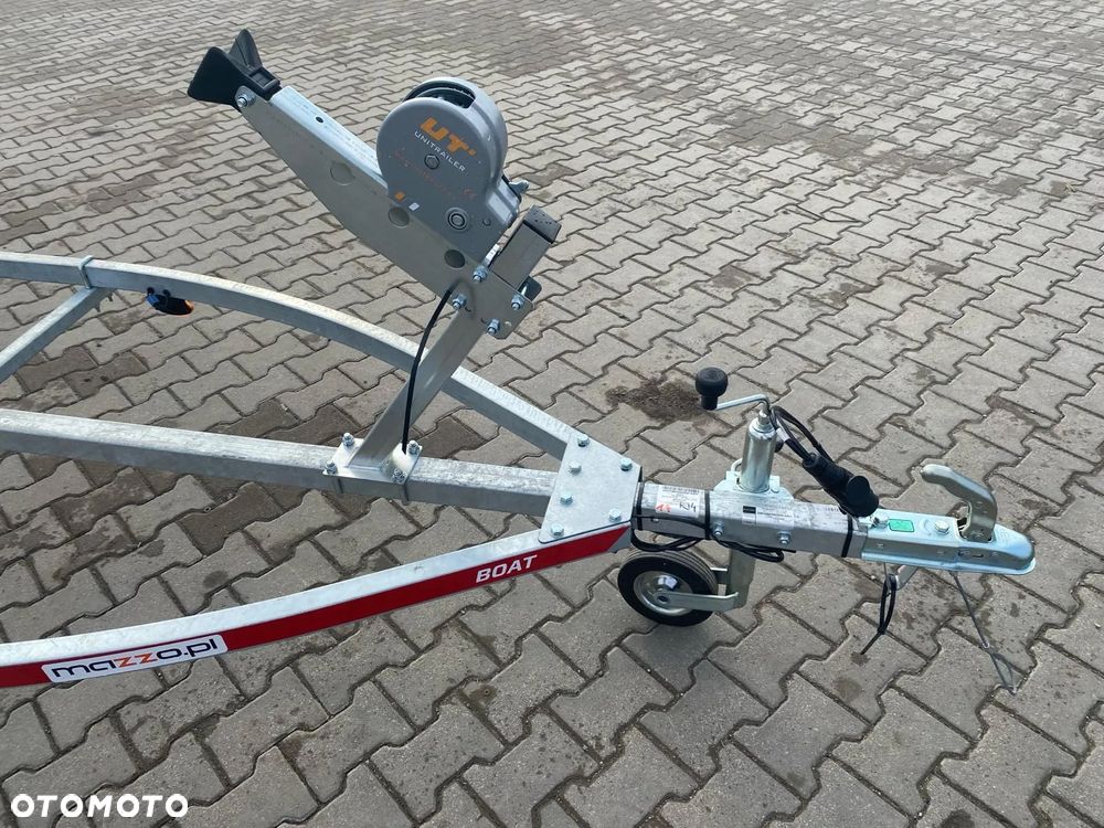 TEMARED Dostawa Przyczepka podłodziowa DMC750kg łódź do 5,3m WODOODPORNE ŁOŻYSKA MOCNA - 10