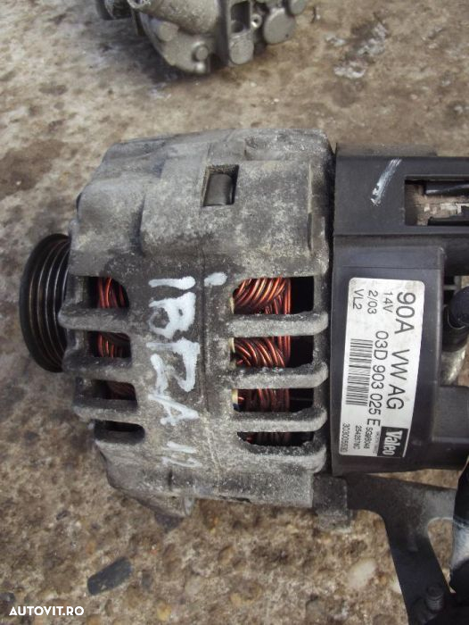 Alternator Seat Ibiza 1.2 VW Polo Skoda Fabia electromotor dezmembrez - 2