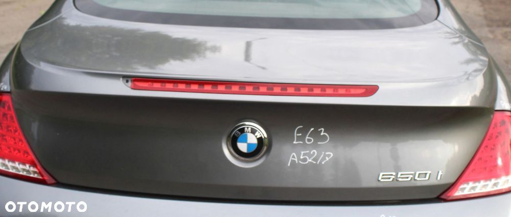 KLAPA BAGAŻNIKA TYŁ BMW E63 LIFT A52 SPACEGRAU - 1