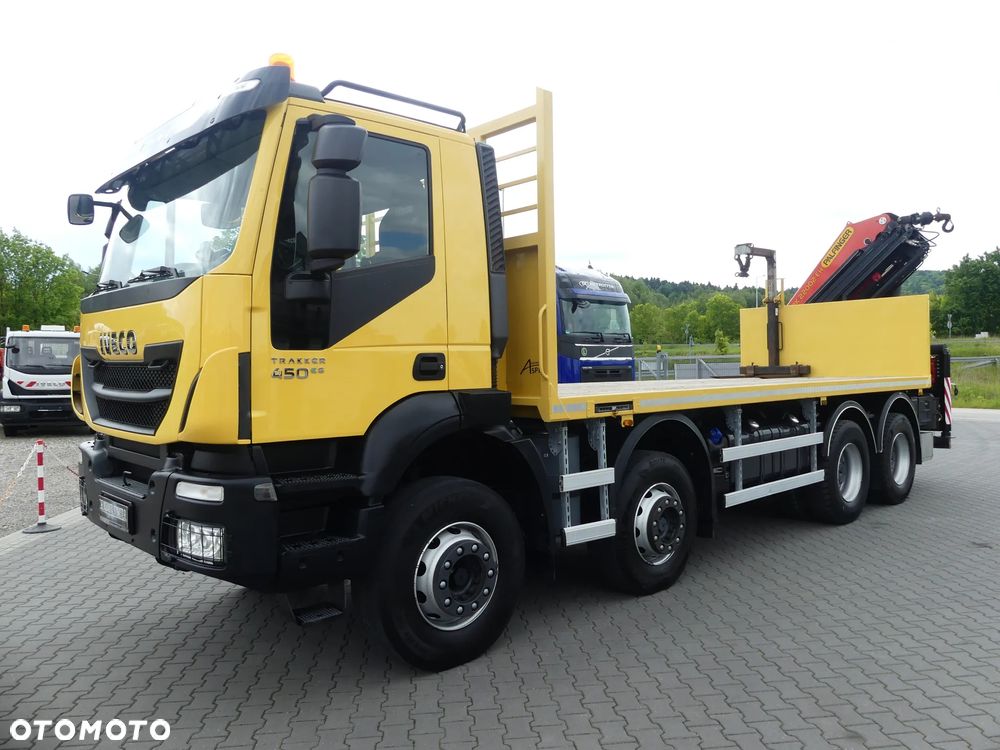 Iveco TRAKKER 450 / 8x4 / EURO 6 / HDS PALFINGER PK 22002-EH / NISKI PRZEBIEG / - 12