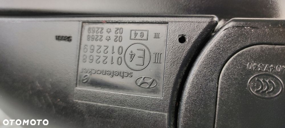 VA lusterko lewe zewnętrzne elektryczne 5 PIN HYUNDAI TUCSON MK1 04-10 EURO - 8