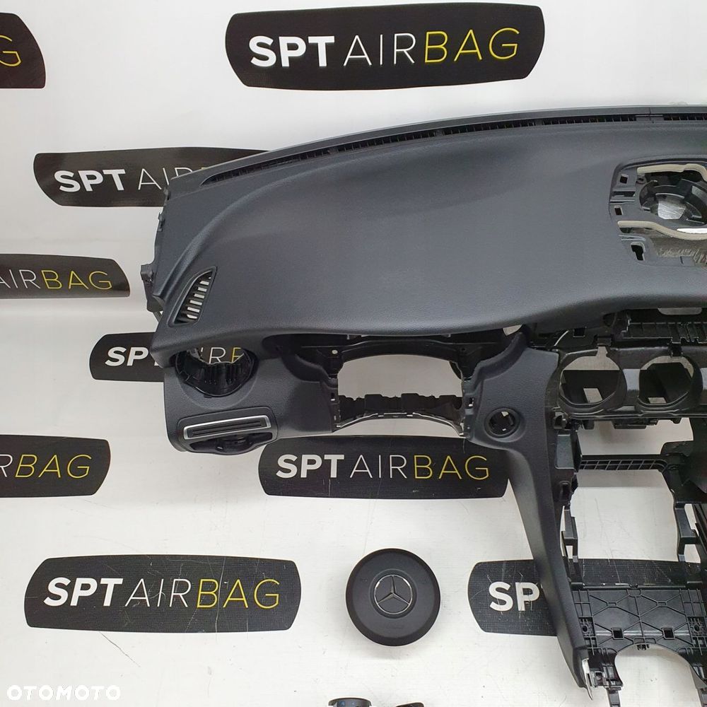 MERCEDES W205 DESKA ROZDZIELCZA KONSOLA KOKPIT PULPIT PODUSZKI AIRBAG AIR BAG PASY KIT SET - 2