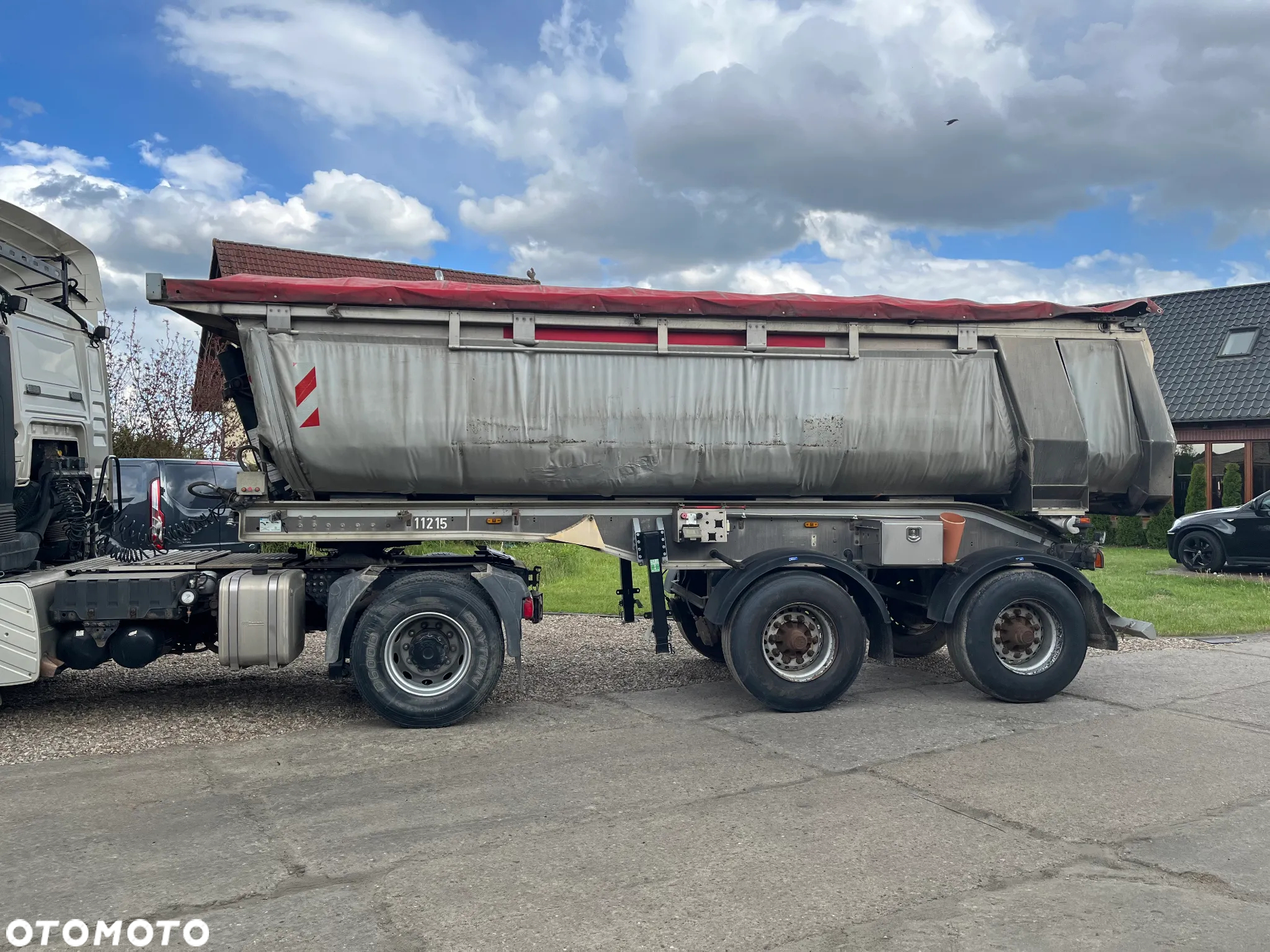 Schwarzmuller SM K-serie oś skrętna rynna Hardox 38t dmc zestaw naczepa wywrotka - 9