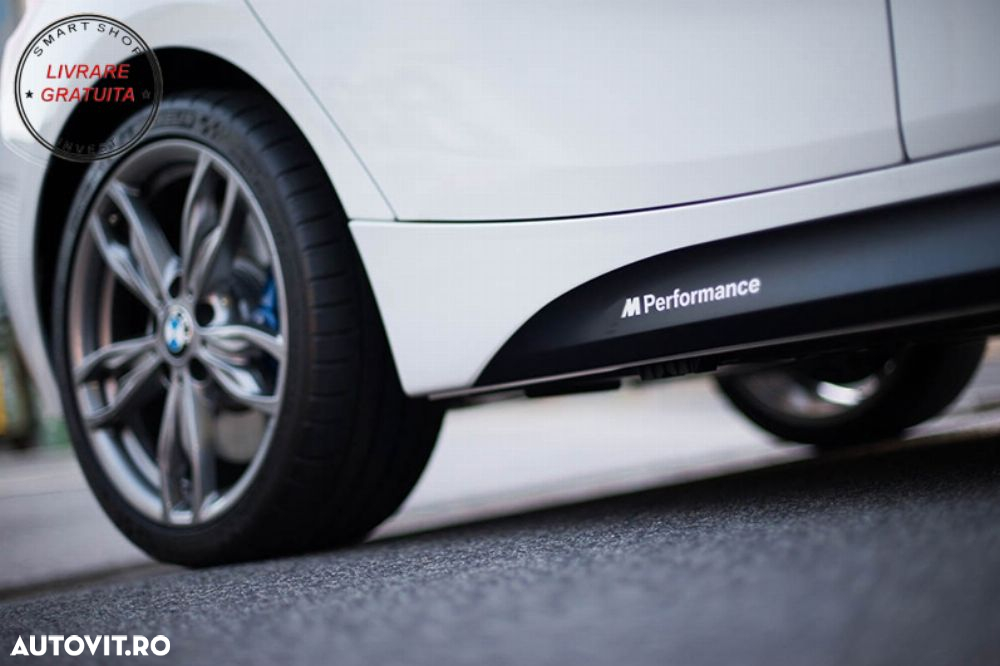 Stickere Laterale Negru Mat BMW Seria 5 F10 F11 (2011-up) M-Performance Design- livrare gratuita - 6