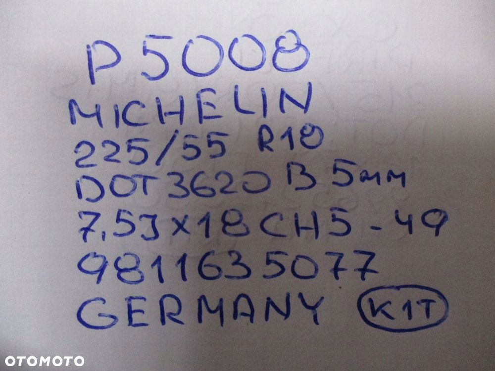 Koła felgi opony PEUGEOT 5008 R18 5MM - 16