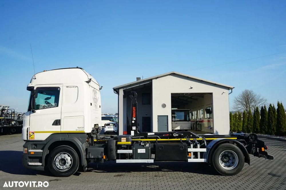 Scania R 360 / 4x2 / SISTEM CÂRLIG (HOOKLIFT) / HIAB XP20S51 / CAPACITATE MAXIMĂ: 20 T / CUTIE MANUALĂ / - 10