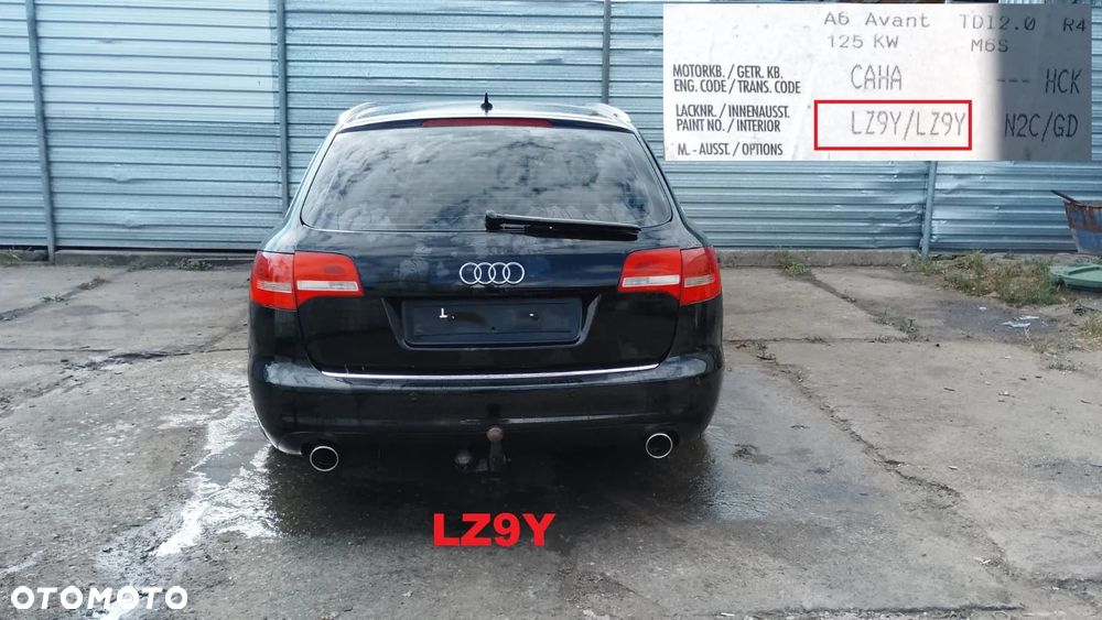 Tylko części AUDI A6 C6 FL 2.0 TDI CAHA 170KM 125kW KOMBI AVANT 08r–11r lakier LZ9Y - 1