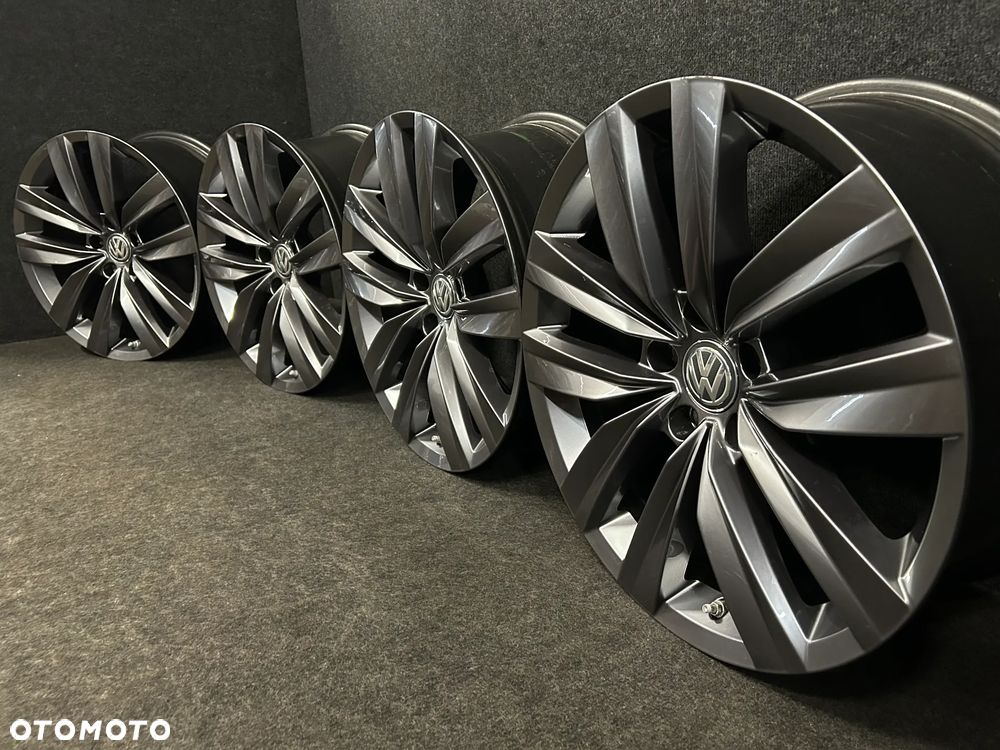 Alufelgi VW Arteon R-Line, Passat B8, B7, Tiguan, Sharan 18 cali 5x112 4szt. Ładne z czujnikami! - 2