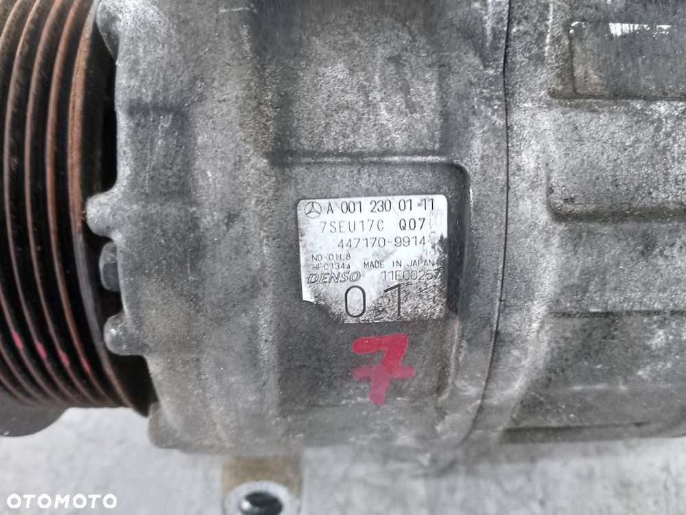 POMPA, SPRĘŻARKA KLIMATYZACJI MAYBACH X222 A0012300111 7SEU17C  447170-9914 - 5