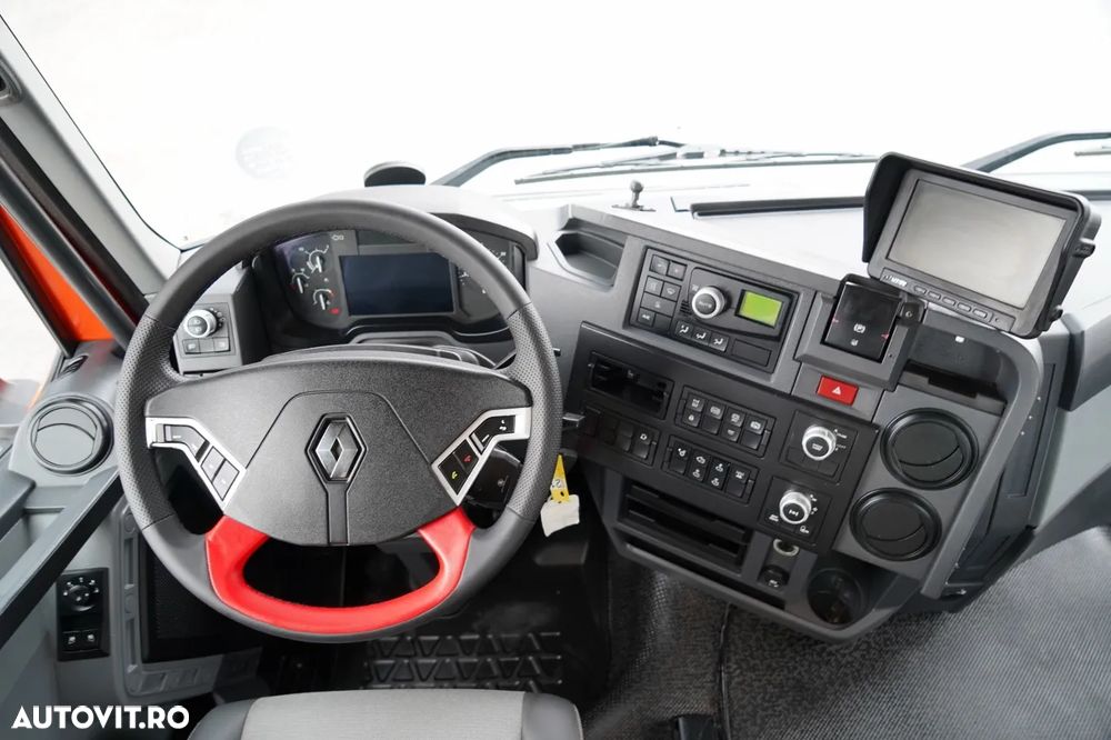 Renault K 380 / 6X4 / LIVRARE 6,2 M / + HIAB 166 ES-4 / CAPACITATE MAXIMĂ DE RIDICARE 6.500 KG / ATINGEREA 12,3 M / ROTATOARE / RADIOCOMANDĂ / IMPORTAT - 30