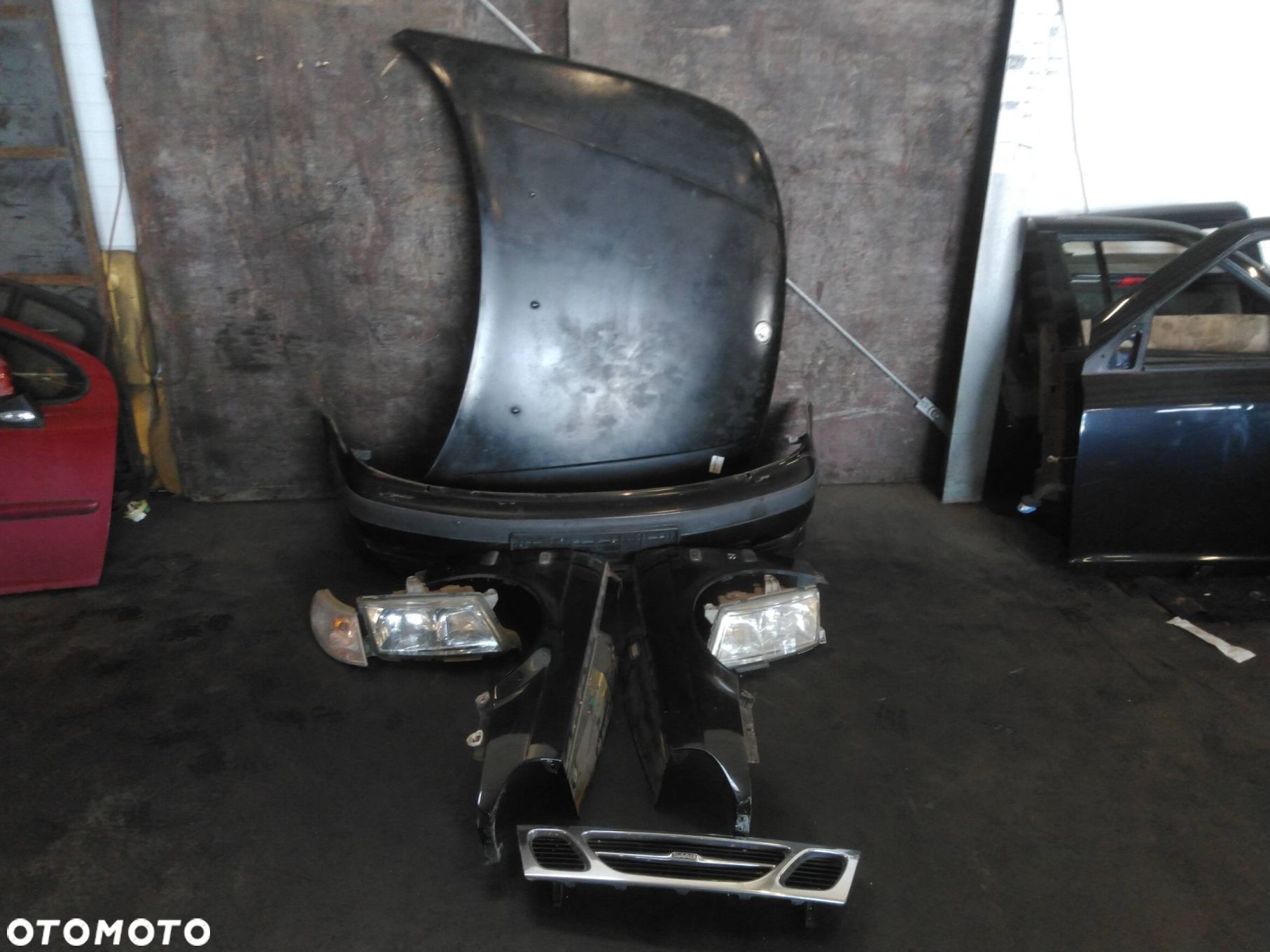 KOMPLETNY PRZÓD MASKA ZDERZAK LAMPA BŁOTNIK SAAB 9-5 I 170 - 1