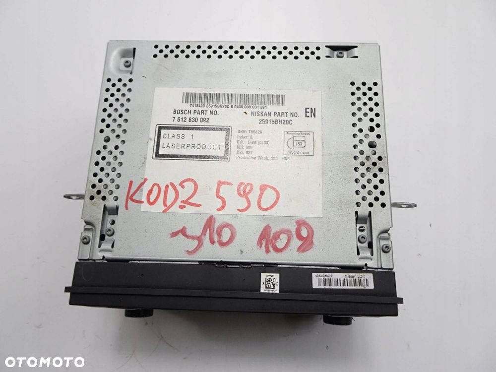 radio cd nissan qashqai j10 lift 10-13 r z kodem 25915bh20c - 5