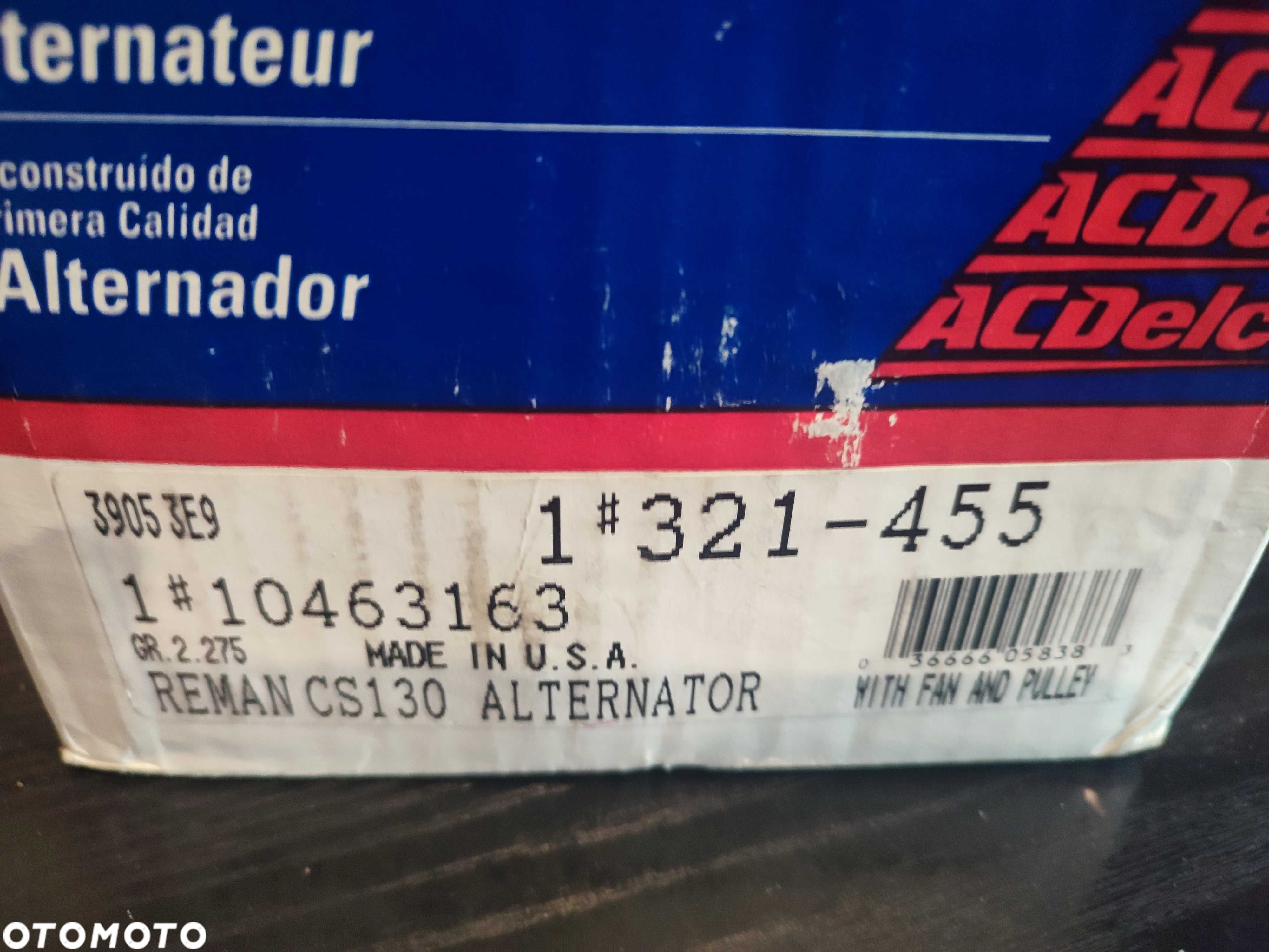 Chevrolet Gmc Isuzu Pontiac regenerowany alternator AcDelco - 4