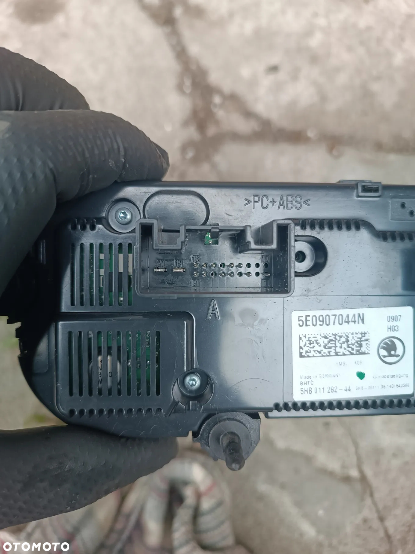 Skoda Octavia 3 III Panel Sterowania Nawiewu Klimatyzacji 5E0907044N - 3