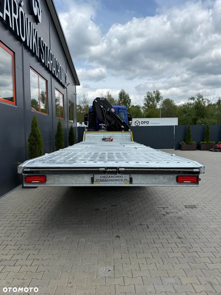 MAN TGS TGX 26.360 E5 laweta uniwersalna 9,36m + Dźwig HDS HMF 1420 K2 / platforma do przewozu kontenerów / pomoc drogowa / platforma / kran krane dzwig hds żuraw - 15