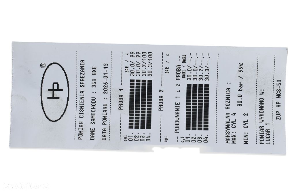 Silnik PASSAT B6 GOLF V TOURAN OCTAVIA II TOLEDO 1.9TDI 105KM BXE KOMPRESJA - 16